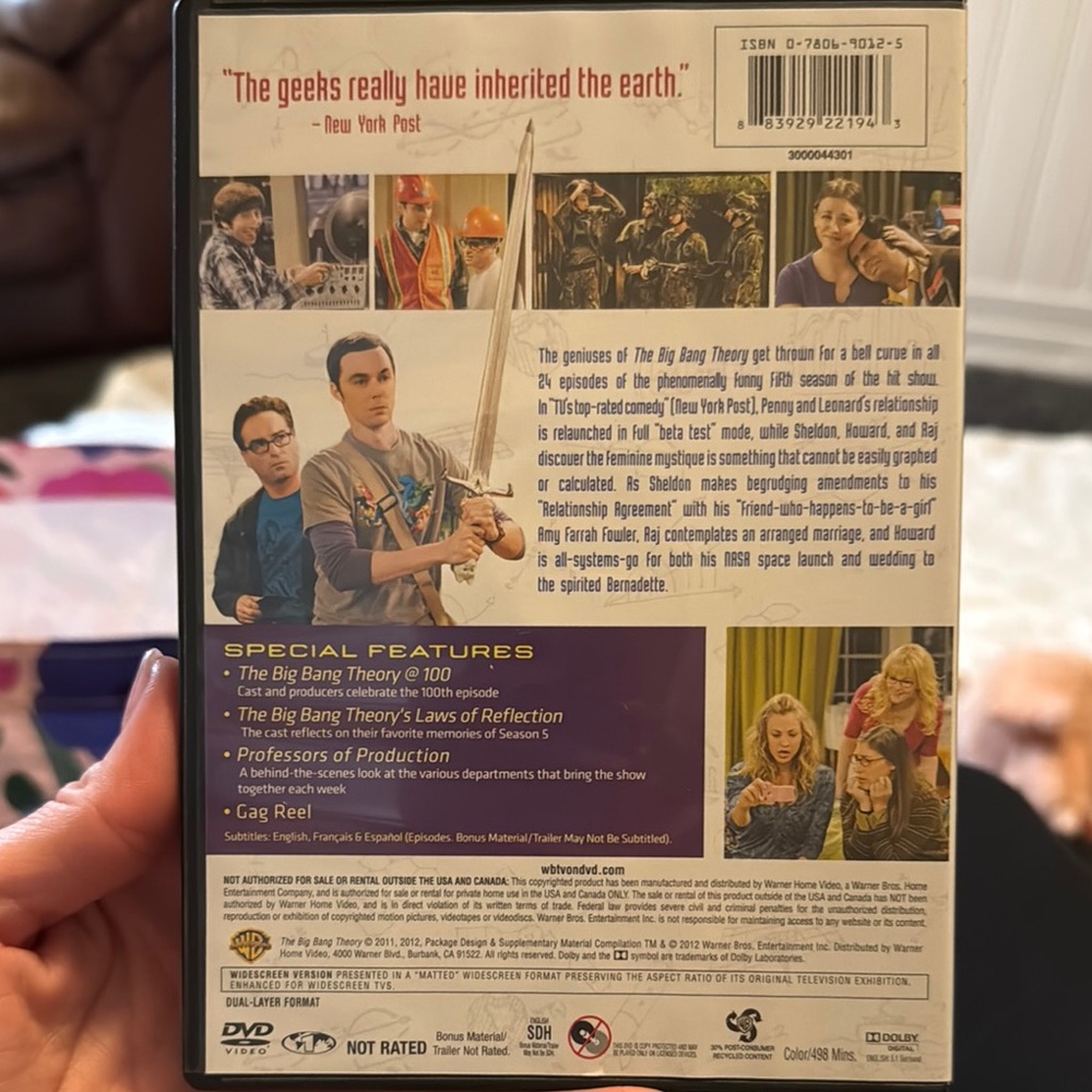 The Big Bang Theory Season 5 DVD - Picture 2 of 6